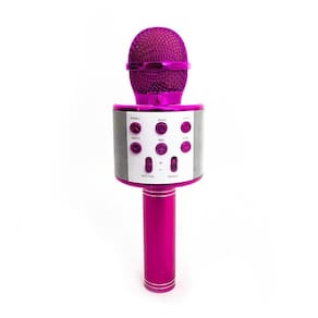 Microfone karaokê bluetooth wireless portátil efeito de voz