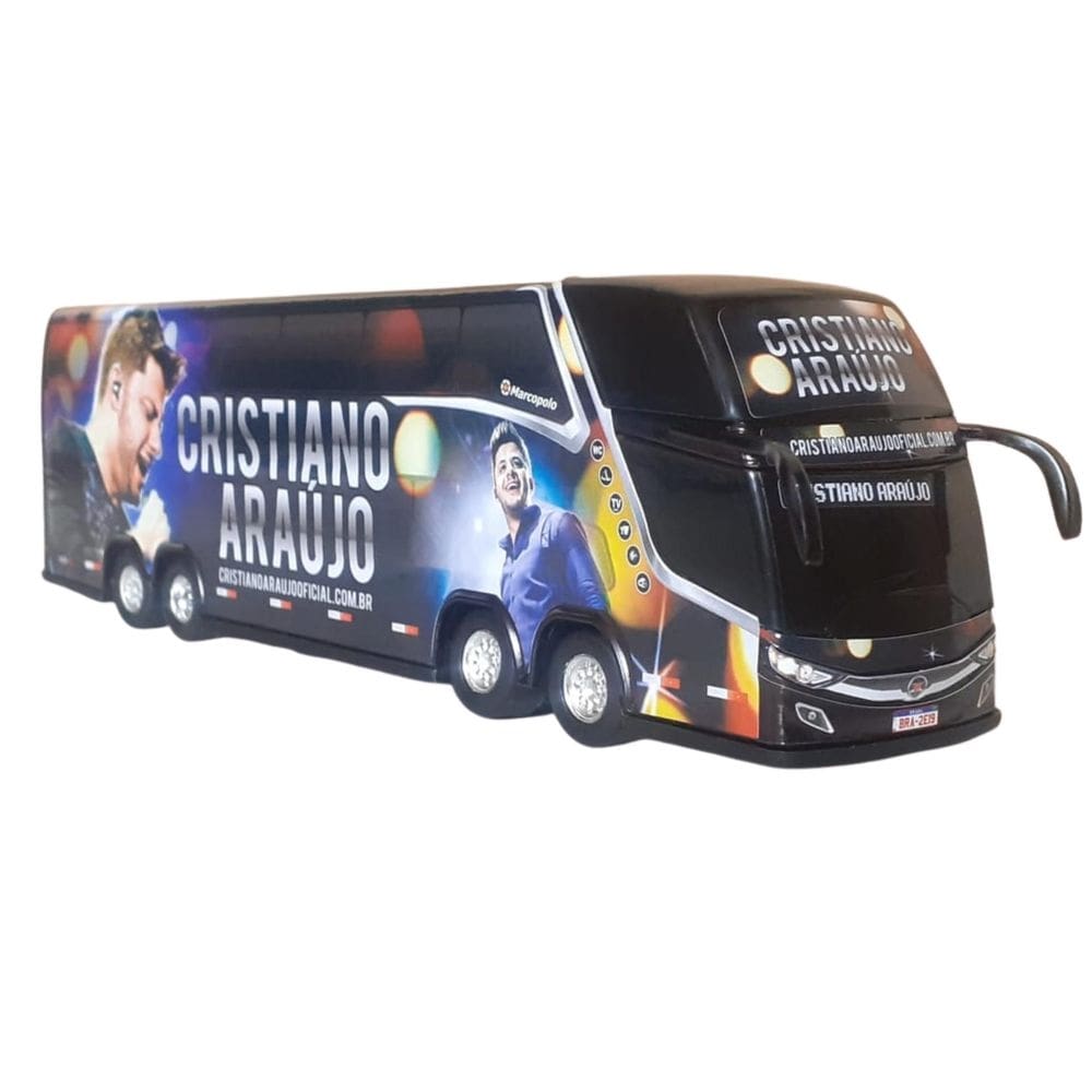 Brinquedo ônibus cristiano araújo 30cm