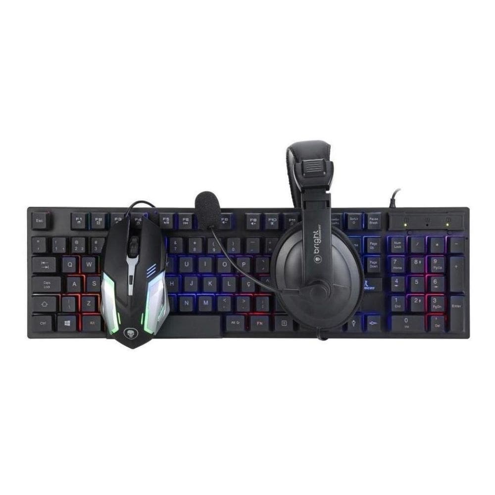 Combo Bright Gamer Kit 3x1 Teclado/Mouse/Headset