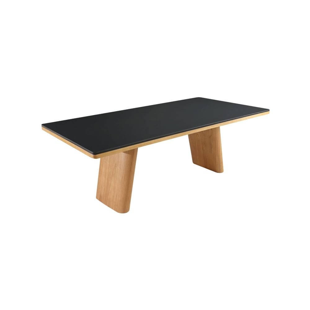 Mesa de Jantar Laminada com Vidro - Madri-2,0x1,0m - Requinte Salas