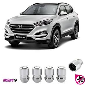 Kit porca trava antifurto roda hyundai tucson 2014 a 2022