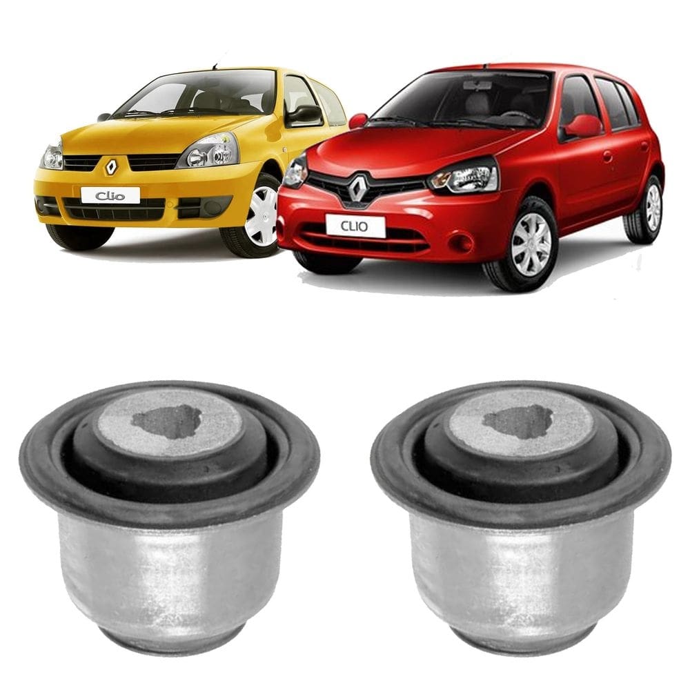 Kit 2 borracha dianteira leque suspensão clio 2012-15