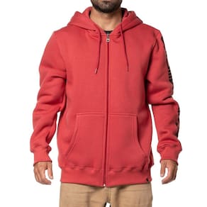 Moletom Quiksilver Aberto Omni Action 305G WT24 Vermelho