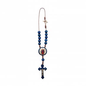 Dezena para Carro de Jesus das Santas Chagas 8mm Azul
