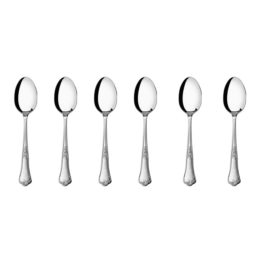 Kit 6 Colheres de Sobremesa Hercules Classic Aço Inox 493-004P