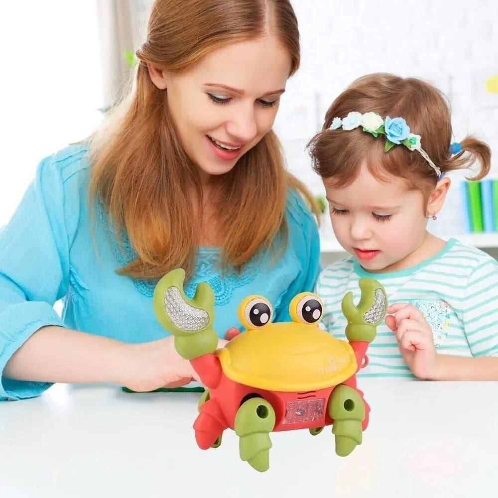 Top Brinquedo Caranguejo Musical Luz Infantil Que Anda