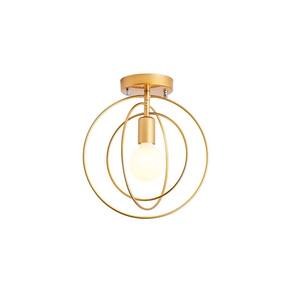 Lâmpada de teto Nordic Round LED Iron 90-260V para quarto