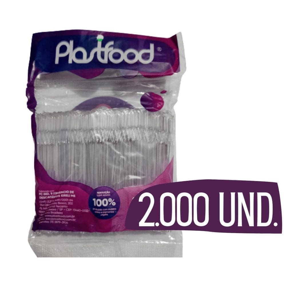 Misturador mexedor para café plástico 11cm plastfood 2000 un