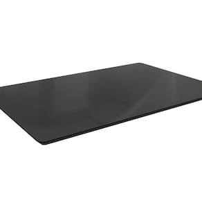 Tampo de Mesa de Jantar Com Vidro 120x80 Preto