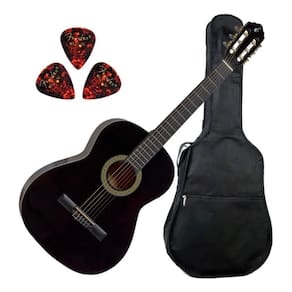 Violao giannini acustico nylon start n14 preto + capa +