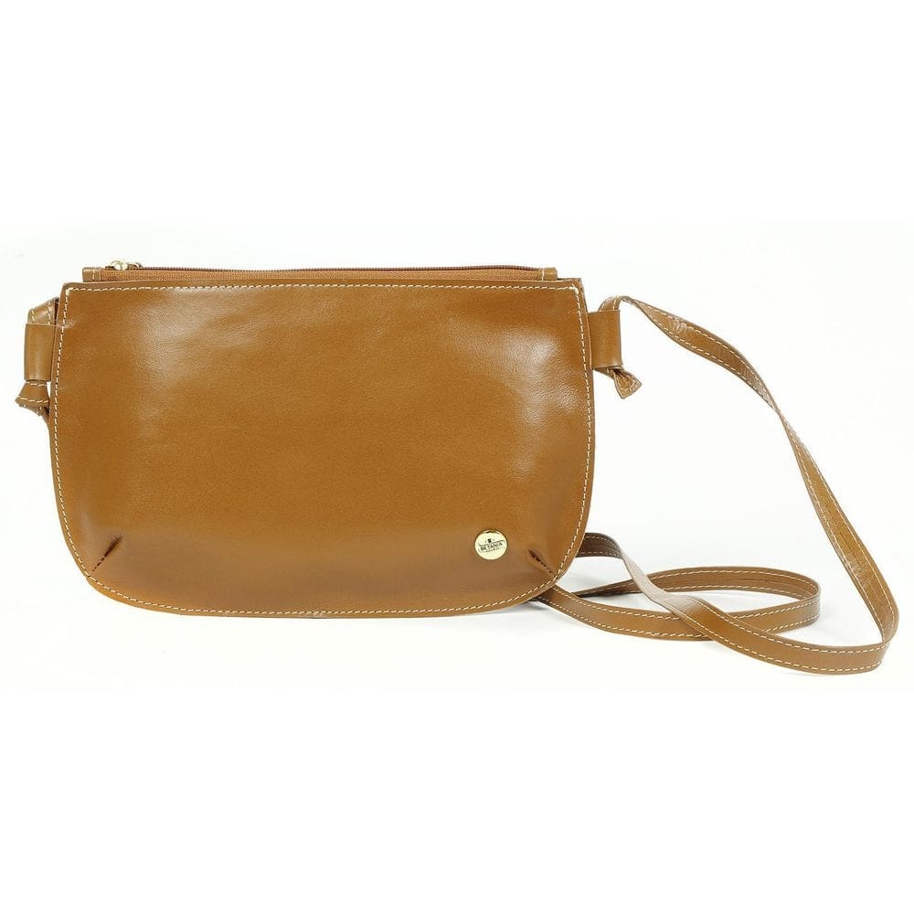 Bolsa Transversal Nina Couro Preta 16x25cm