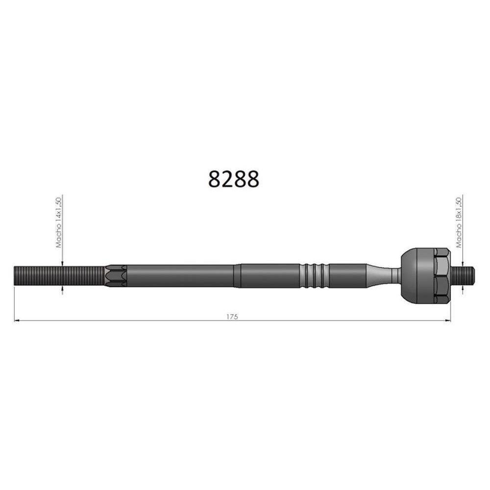 Barra axial new civic 2006 a 2011 bortec