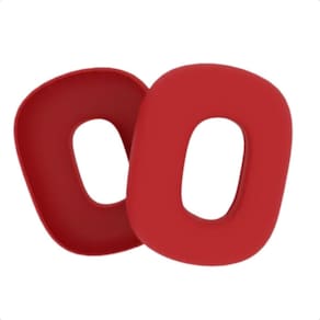 1 par protetores orelha almofada fone ouvido - vermelho