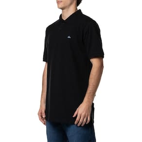 Camisa Quiksilver Polo Embroidery Piquet W24 Masculina Preto