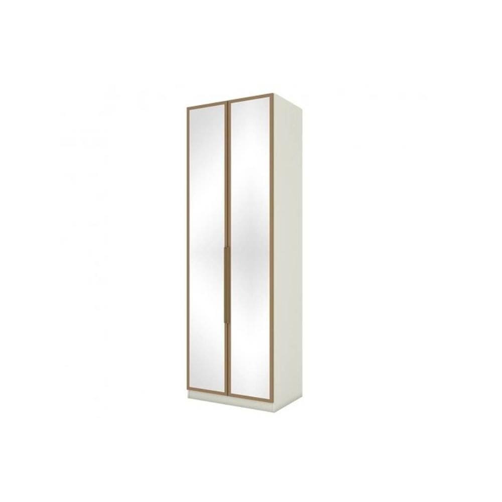 Modulado de Quarto Guarda Roupa c/ 2 Portas e Espelho MC09 Seletto Areia/Jequitibá - Henn