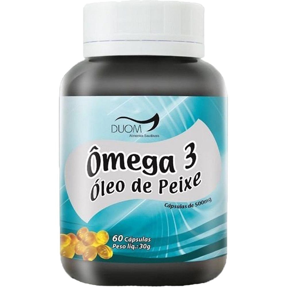 Ômega 3 - óleo de peixe - 60 cápsulas 500mg - duom