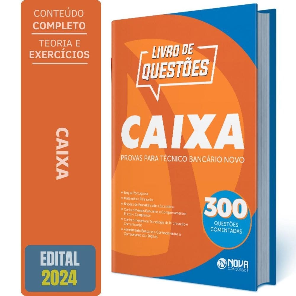 Livro de questões comentadas de provas da caixa