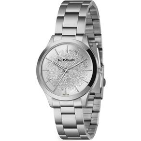 Relógio lince feminino prateado 38mm analógico lrm4774l38