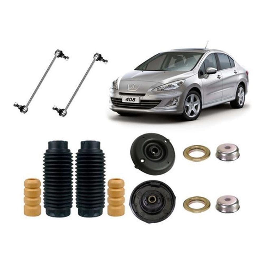 Kit coxim batente bieleta dianteira peugeot 13