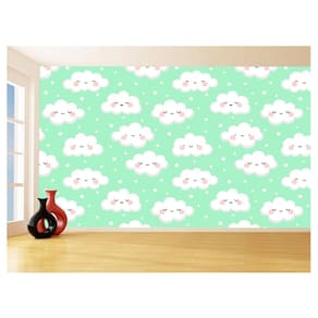 Papel De Parede 3D Infantil Nuvens Baby AZS311 1,75X2,0M