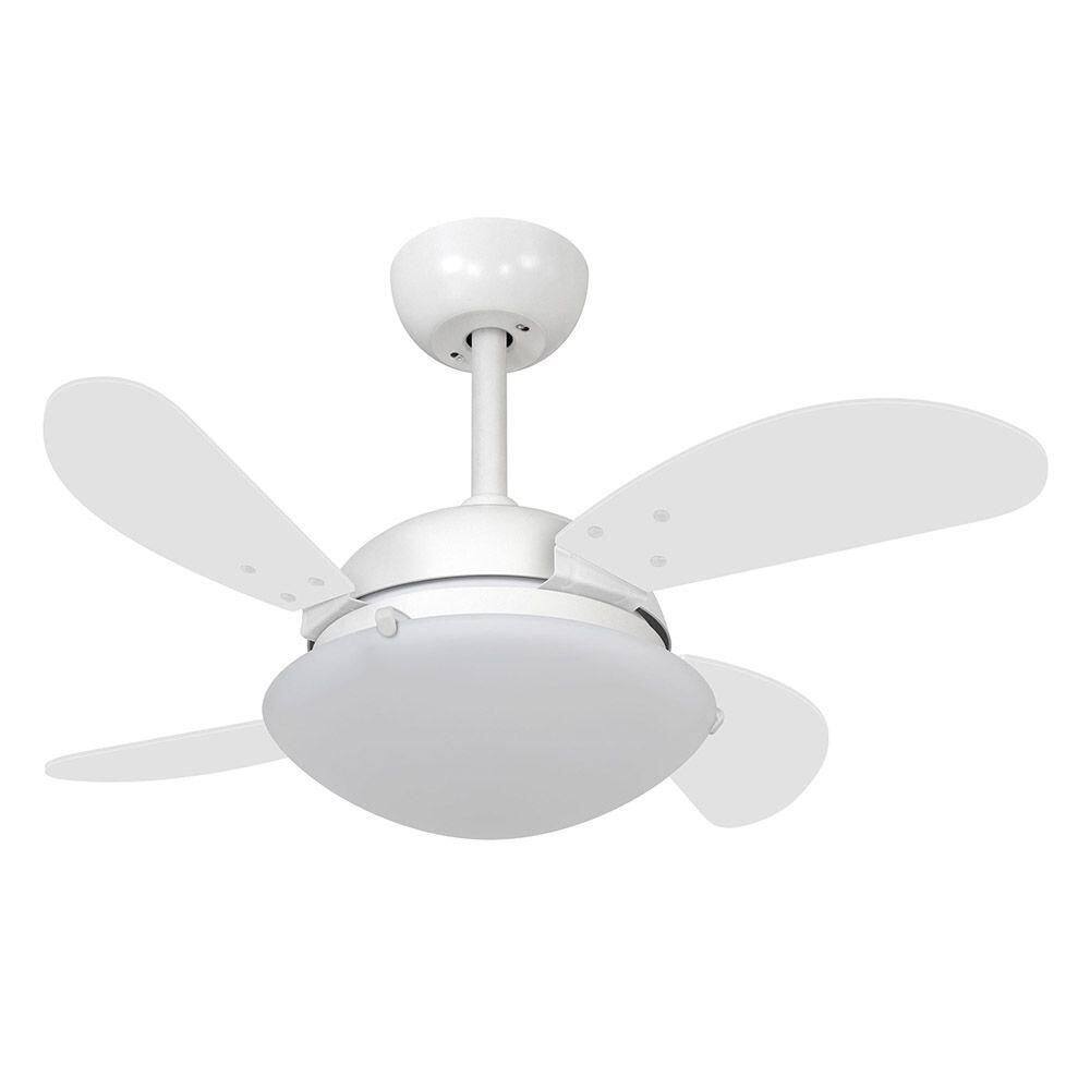 Ventilador Teto Volare Branco Vd300 Mini Fly 4 Pás 220V