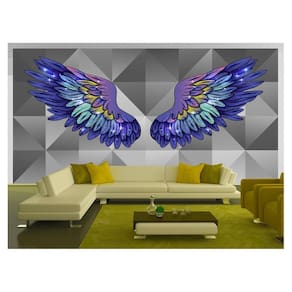 Papel De Parede 3D Arte Asas Selfie Insta Cores 3,5M Tra260