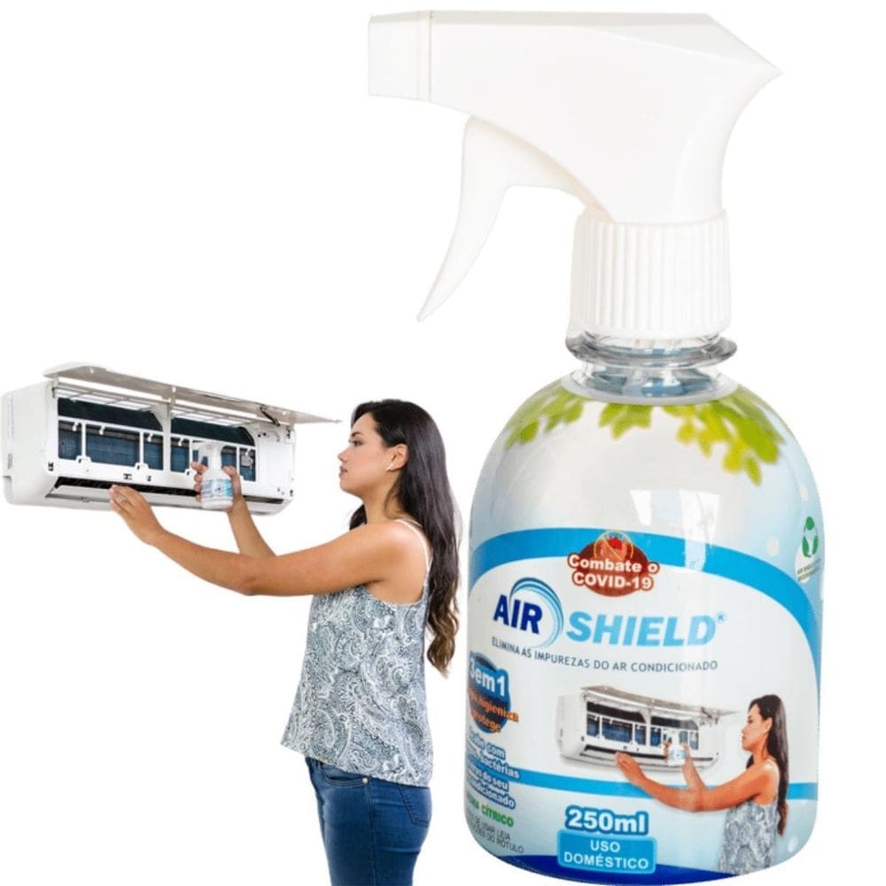 Bactericida limpeza higienização ar refrigeração 250ml spray