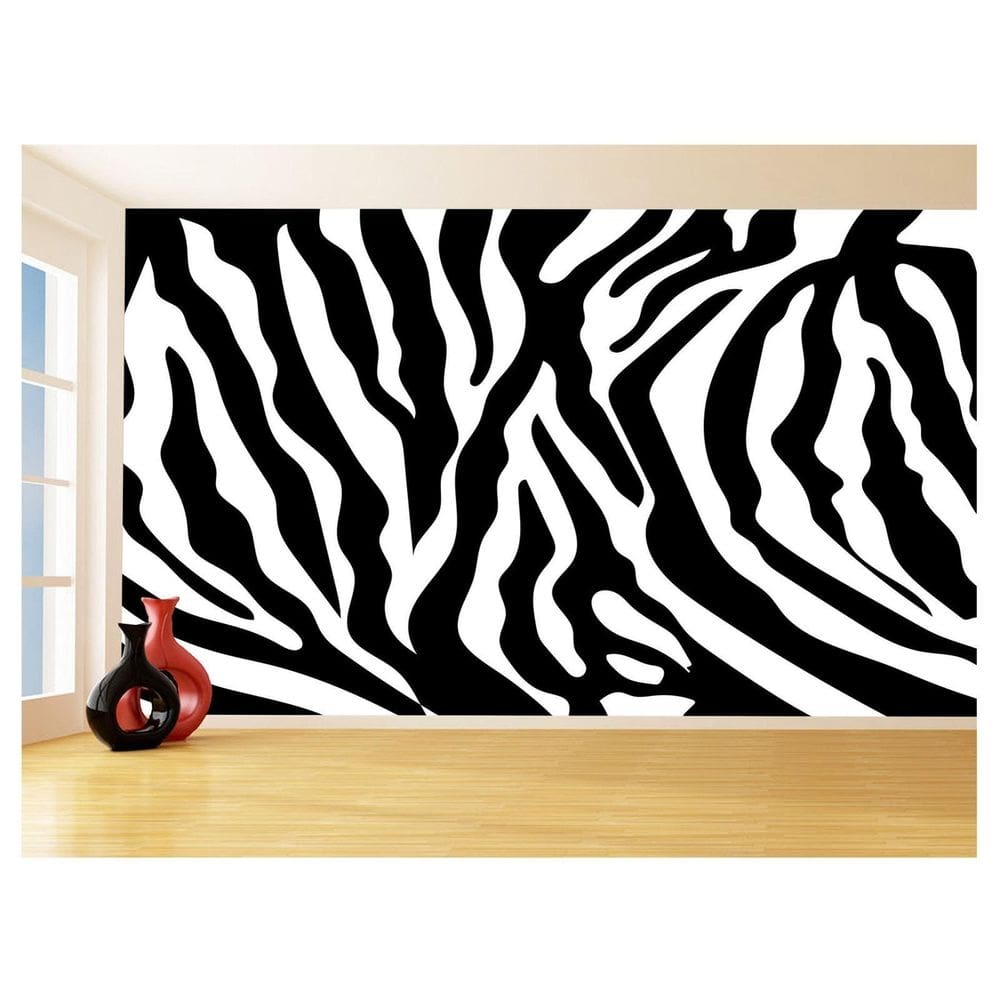 Papel De Parede 3D Textura Estampa Animal Zebra 3,5M Txt211