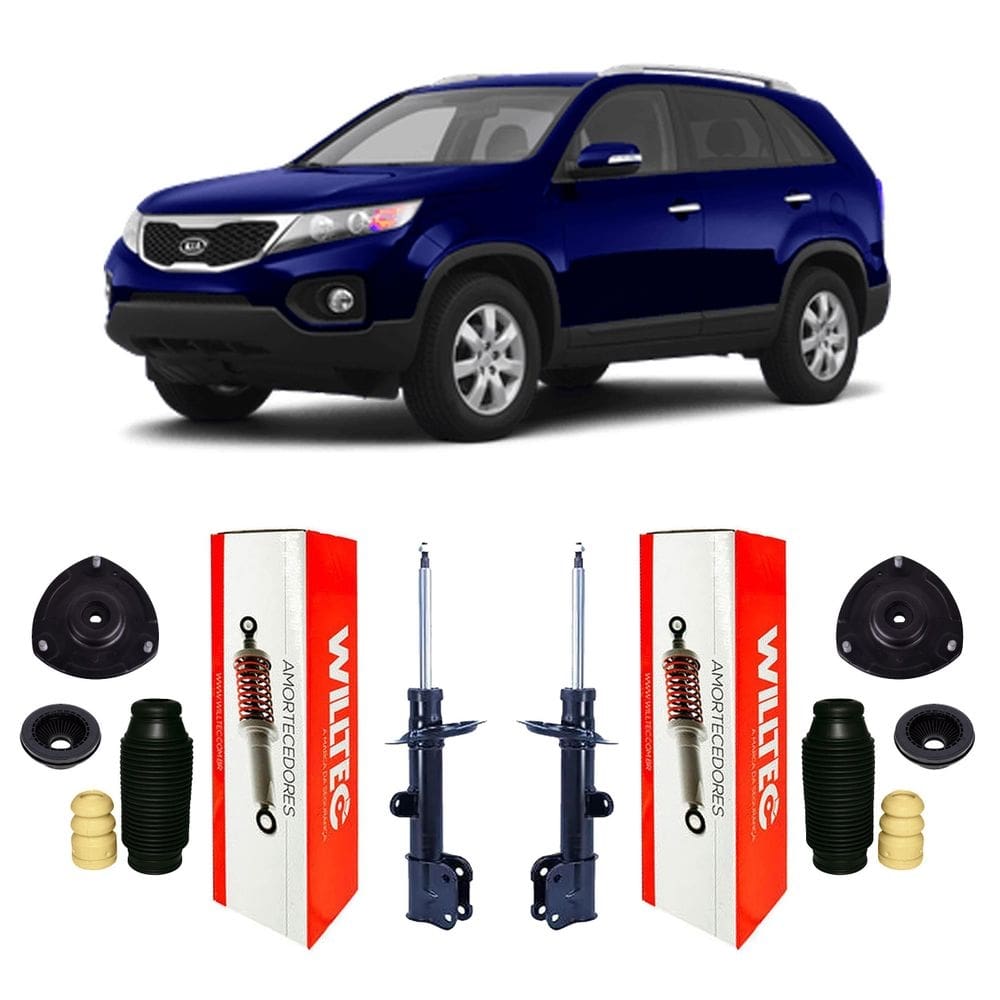 2 amortecedor kit suspensão dianteira sorento 2.4 2012 2013