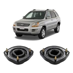 2 coxim suspensao traseira kia sportage 2005 2006 2007 2008