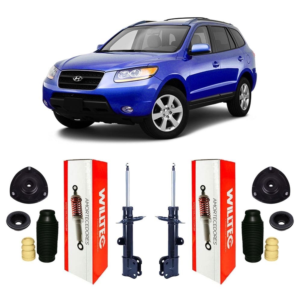 2 amortecedor kit suspensão dianteira santa fé 3.5 2010/2013