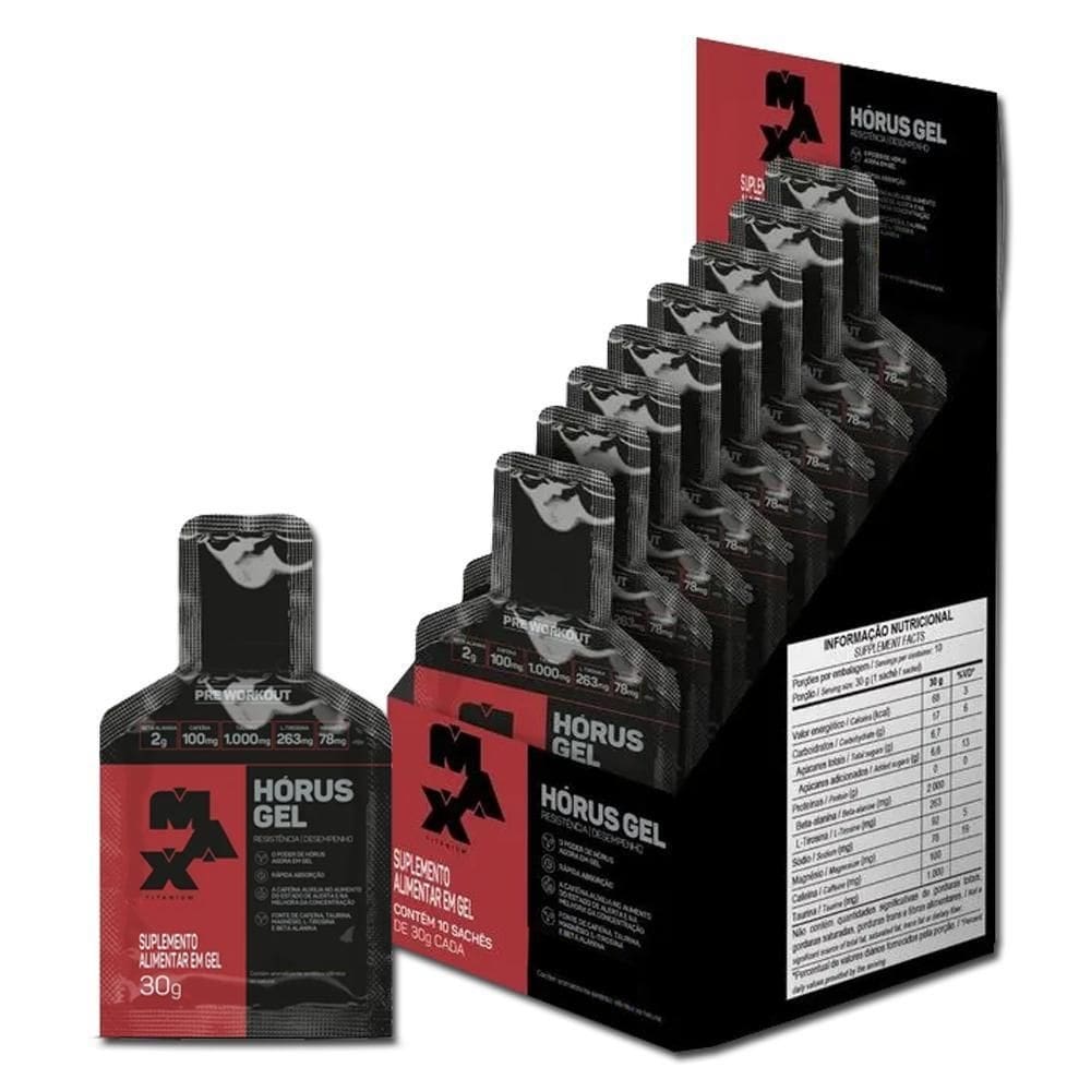 Hórus gel 30g - max titanium kit com 10