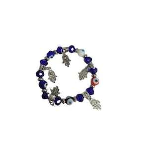 Pulseira de olgo grego com pingentes de mão de fatima-zp7