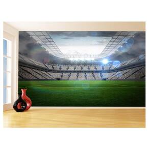 Papel De Parede 3D Esporte Estádio Gramado Campo 3,5M Spt61