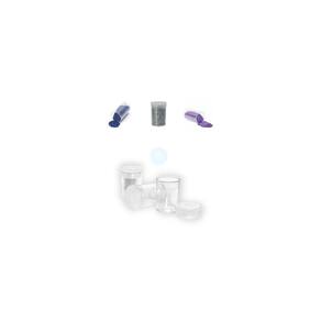 Pote De Glitter 7Ml Plastico Transparente Com Tampa 25Und