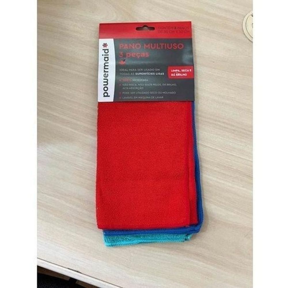 Kit flanela microfibra limpa vidro pia auto pano multiuso