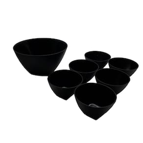 Conjunto de bowls sobremesa tigela saladeira pote 7 peças