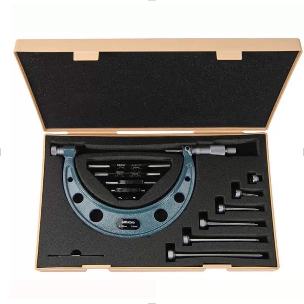 Micrometro externo com bateria.0-150mm 104-135a mitutoyo