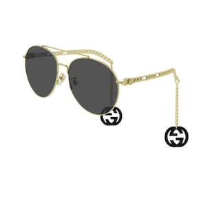 Óculos de sol gucci gg0725s 002 tamanho 61