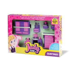 Mini quarto infantil judy home 7 peças - samba toys
