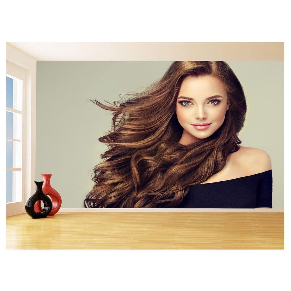 Papel De Parede 3D Salão De Beleza Corte Cabelo 3,5M Slb28