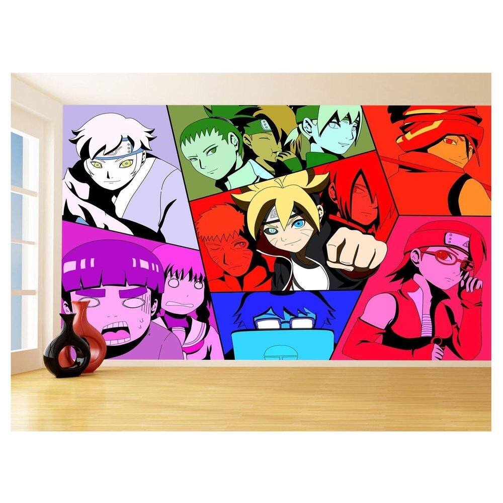 Papel De Parede Anime Naruto Mangá Desenho Art 3,5M Nrt12