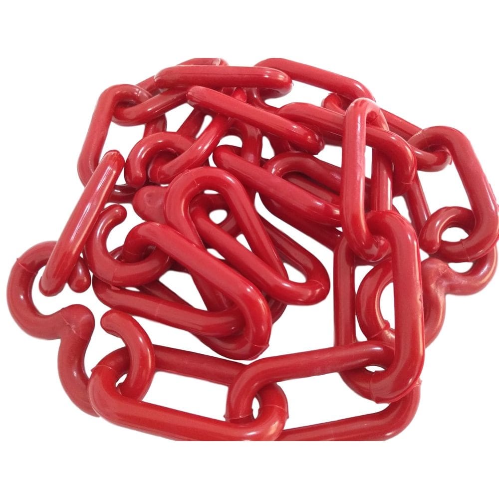 Corrente plastica chuva isolamento 5 mt tamanho g vermelha