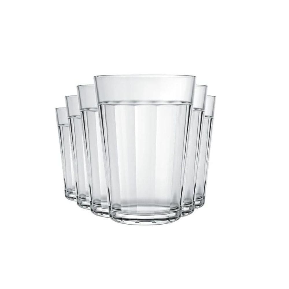 Jogo 12 copos americanos tradicional nadir de vidro 190 ml