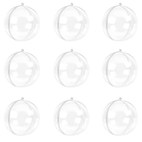 Bola acrílico transparente 5cm 50u artesanato enfeite