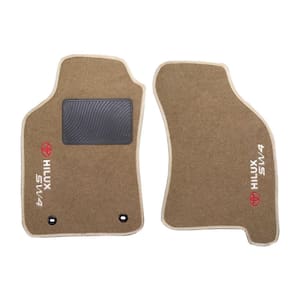 Kit tapete carpete hilux sw4 modelos 2012 até 2017 caramelo