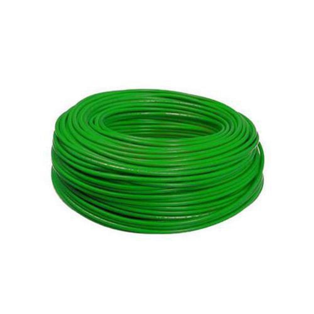 Fio cabo flexível 6mm verde - 100 metros