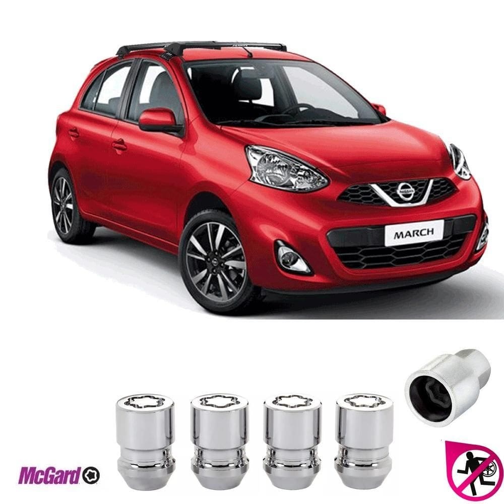 Kit porca antifurto roda nissan march 2012 a 2020