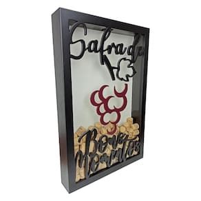 Porta rolhas quadro safra bons momentos - 250 rolhas - 35x52