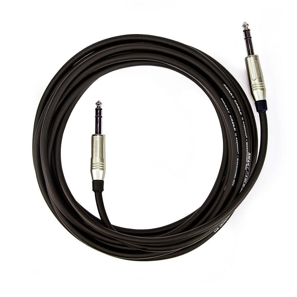 Cabo p10 x p10, estéreo - amphenol 1 metro